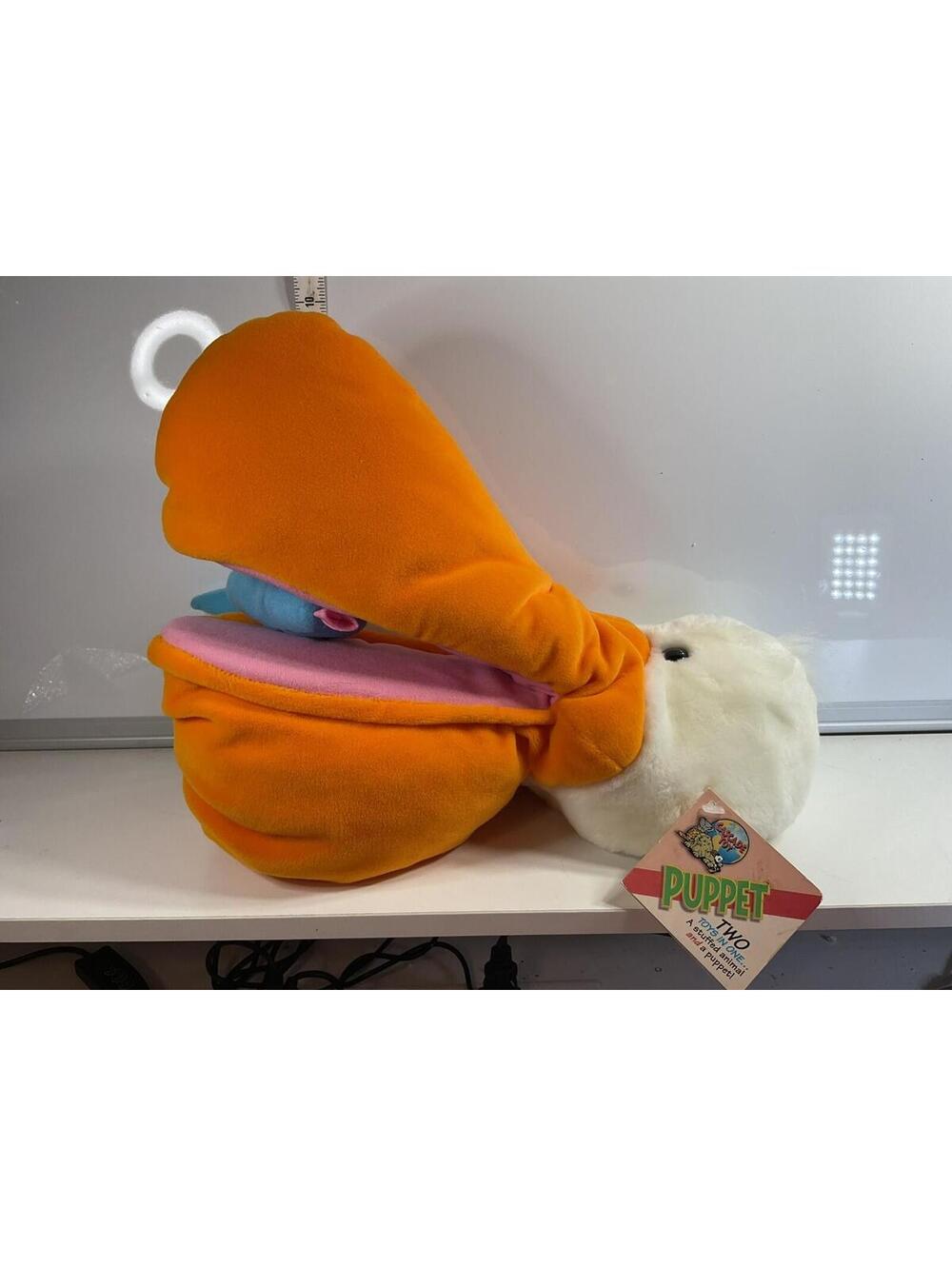 Cascade Toy Pelican Puppet With Fish